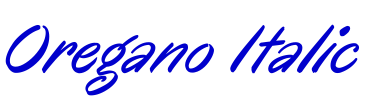 Oregano Italic フォント